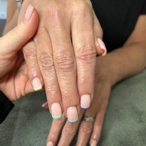 Manicure with polish beauty care sheffield